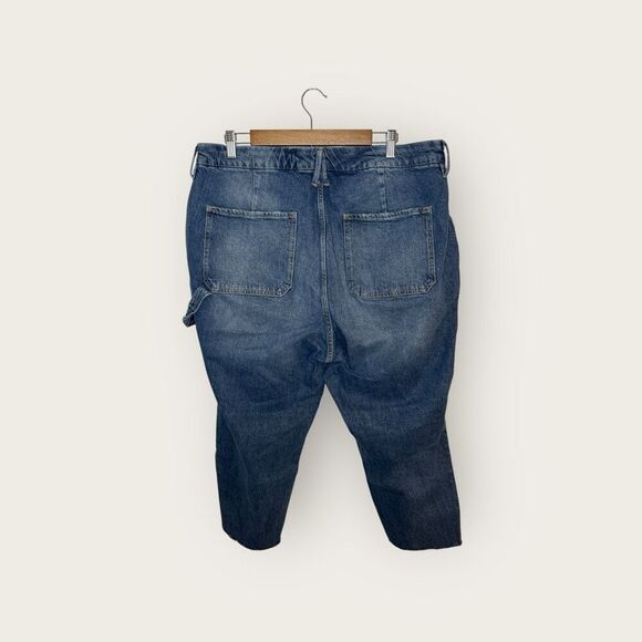 Good American Petite Weekender Jeans High Rise Slim Straight Size 15 - Picture 6 of 9